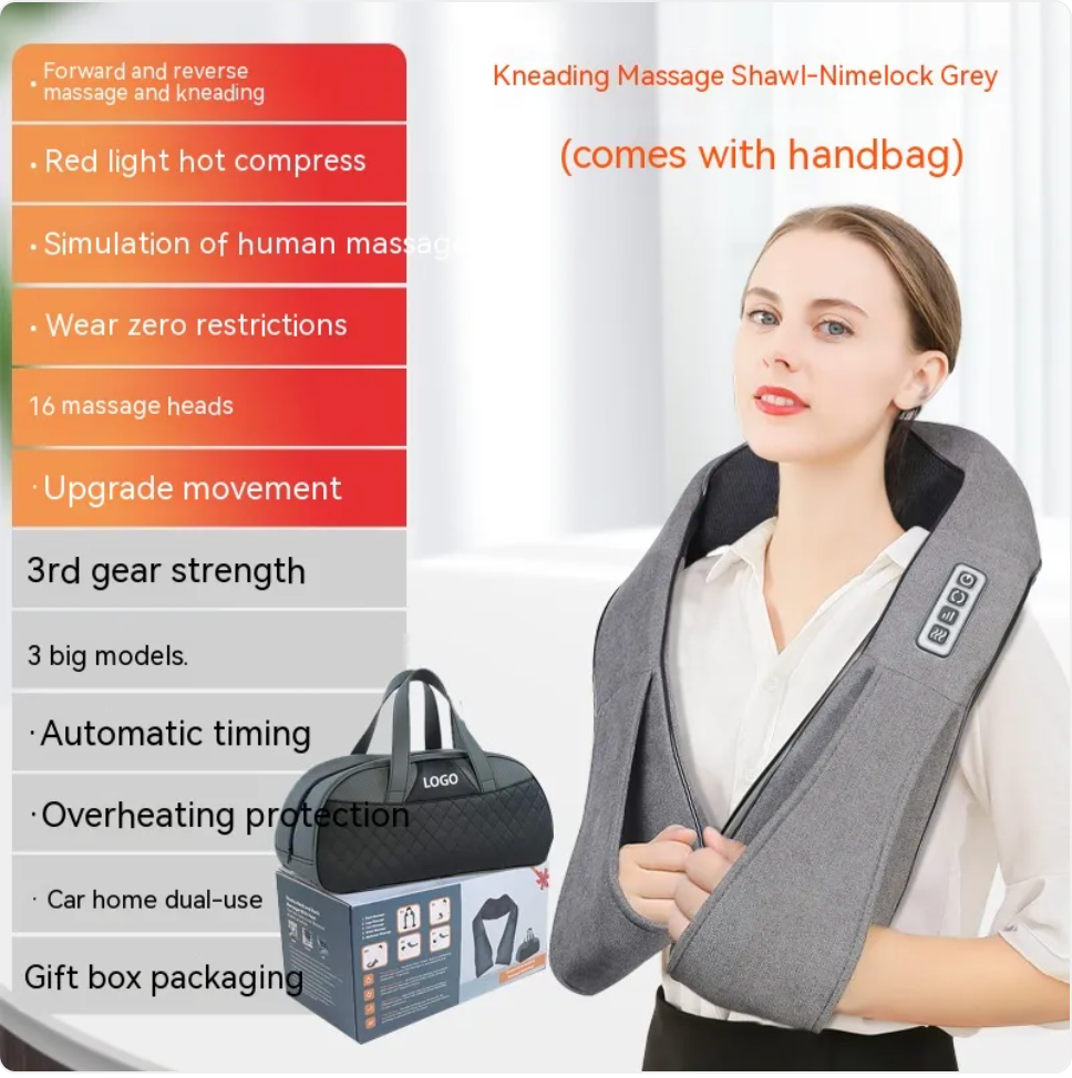 Revive Neck & Back Massager — Heat + Kneading Relief