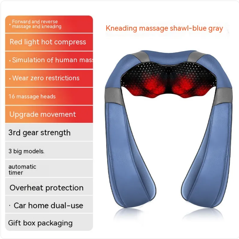 Revive Neck & Back Massager — Heat + Kneading Relief