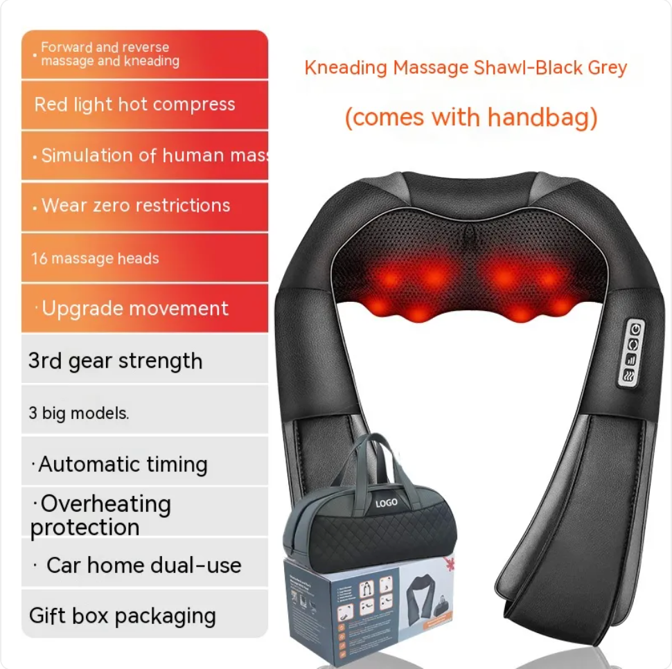Revive Neck & Back Massager — Heat + Kneading Relief