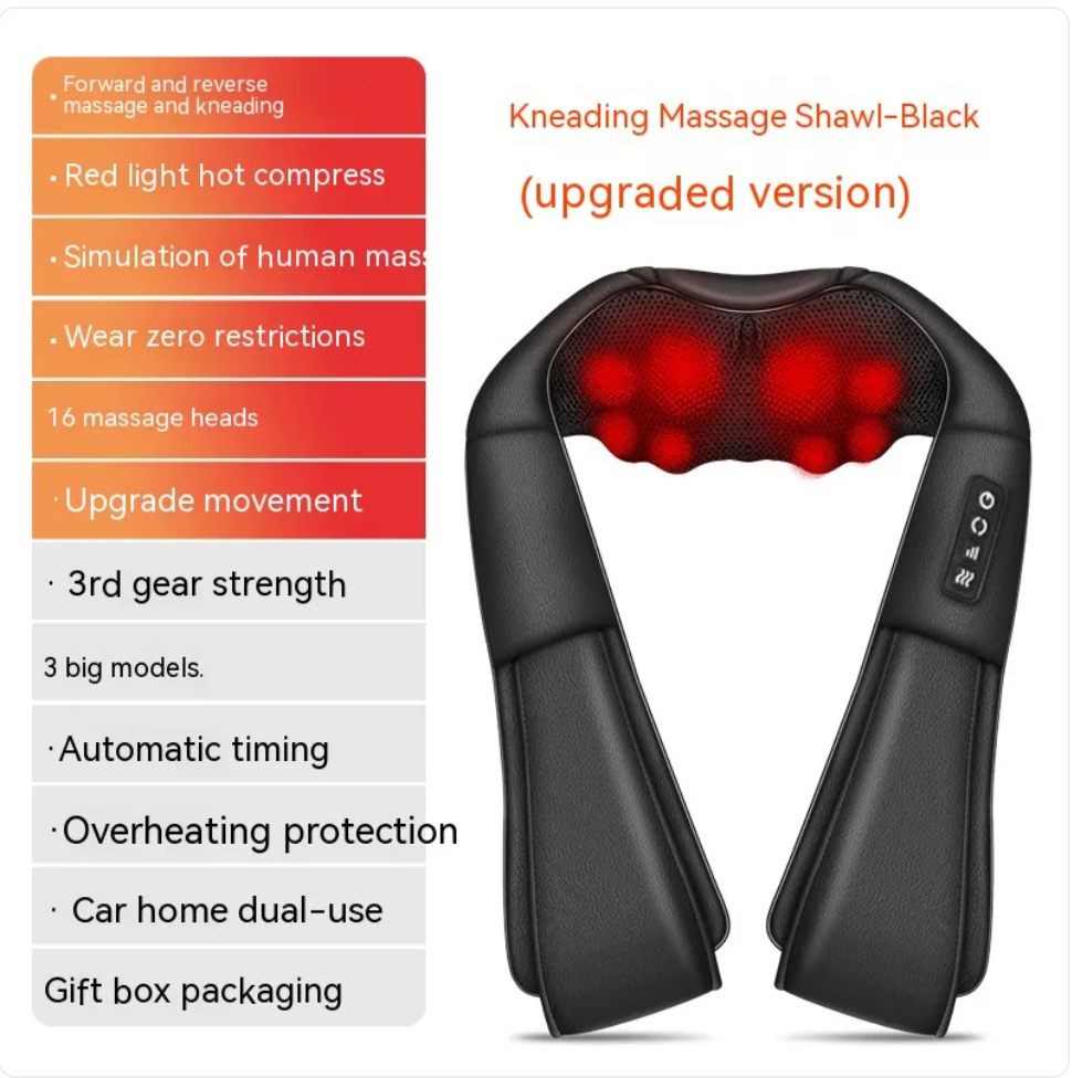 Revive Neck & Back Massager — Heat + Kneading Relief