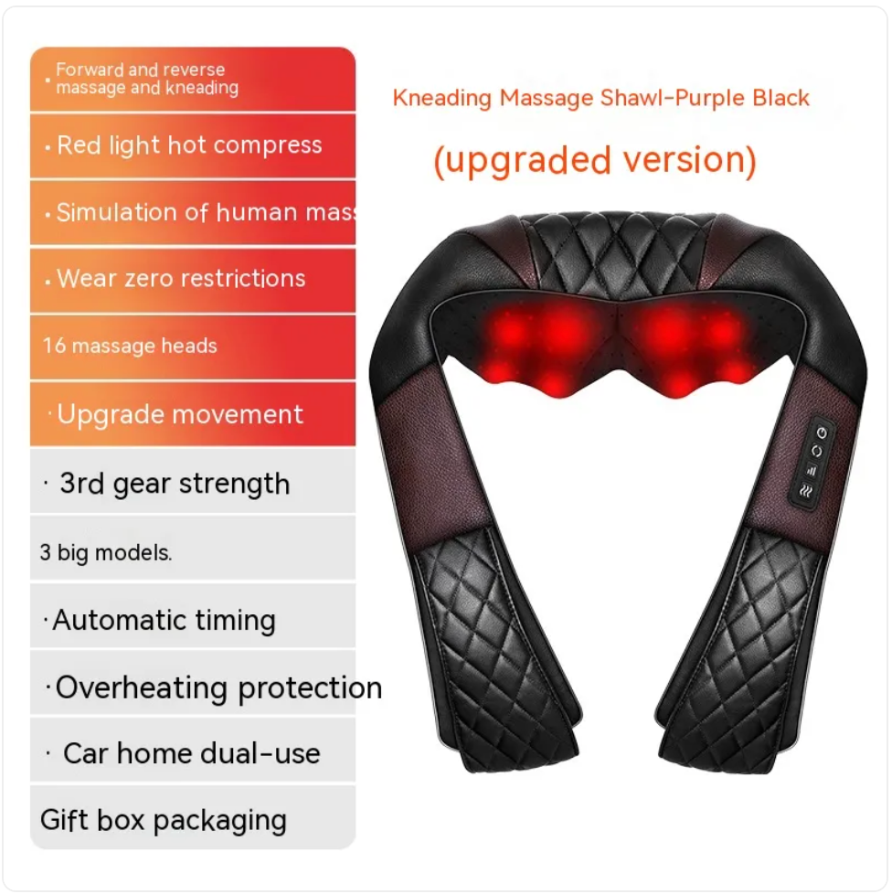 Revive Neck & Back Massager — Heat + Kneading Relief