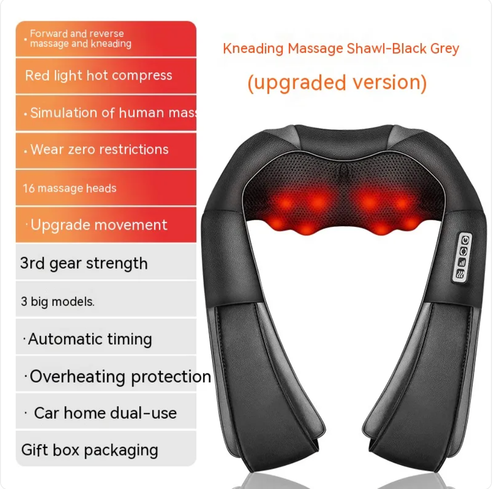 Revive Neck & Back Massager — Heat + Kneading Relief