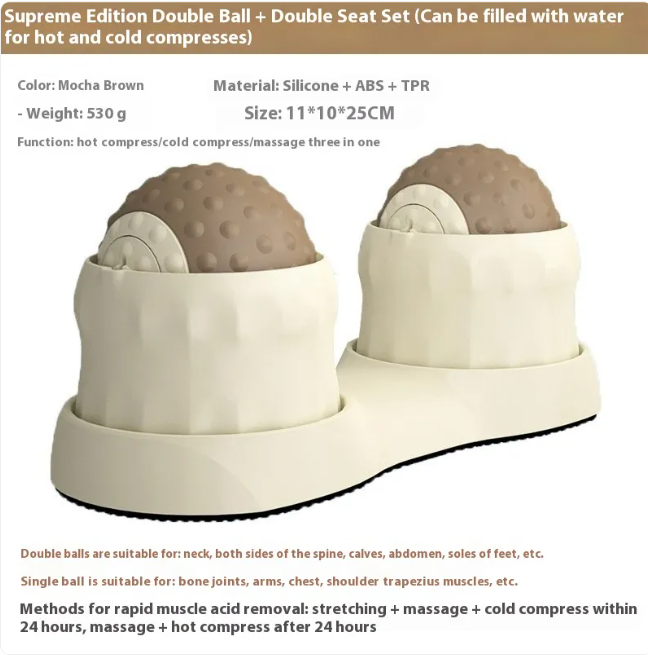 Revive Hot & Cold Massage Ball — Feet, Back & Muscle Relief