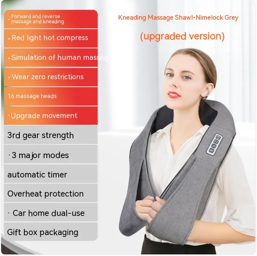 Revive Neck & Back Massager — Heat + Kneading Relief