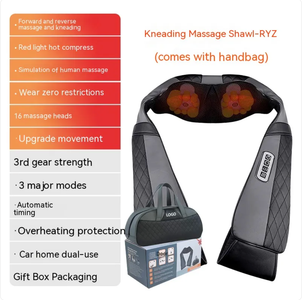 Revive Neck & Back Massager — Heat + Kneading Relief